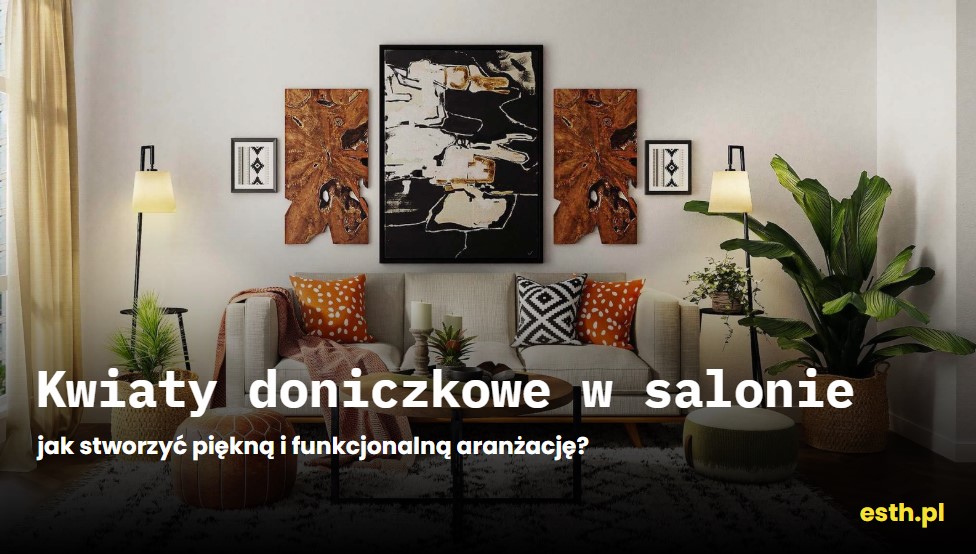 Kwiaty doniczkowe w salonie – pomysły na aranżacje, zdjęcia, opis