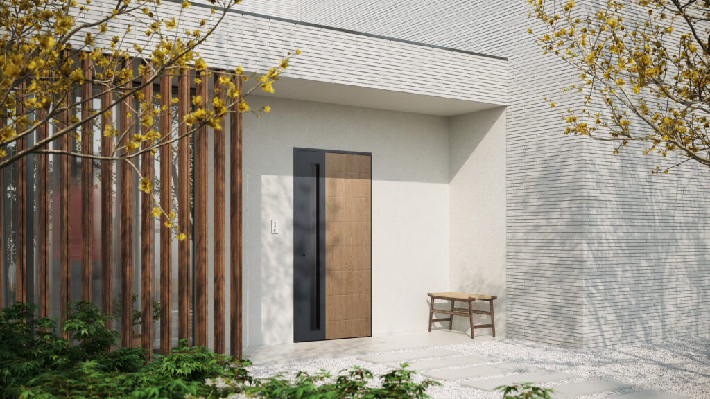 Drzwi zewnętrzne Wikęd Future Inox Multi-Form